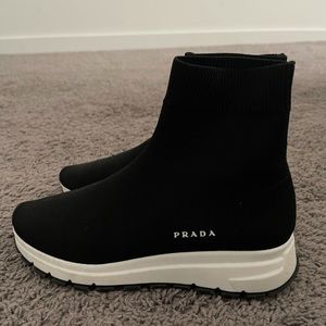 Prada Black Socks Sneakers